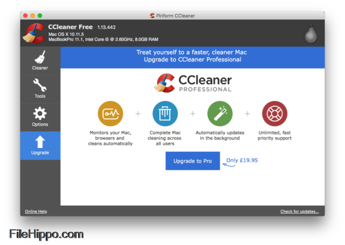 ccleaner for mac has not been updated in over a year